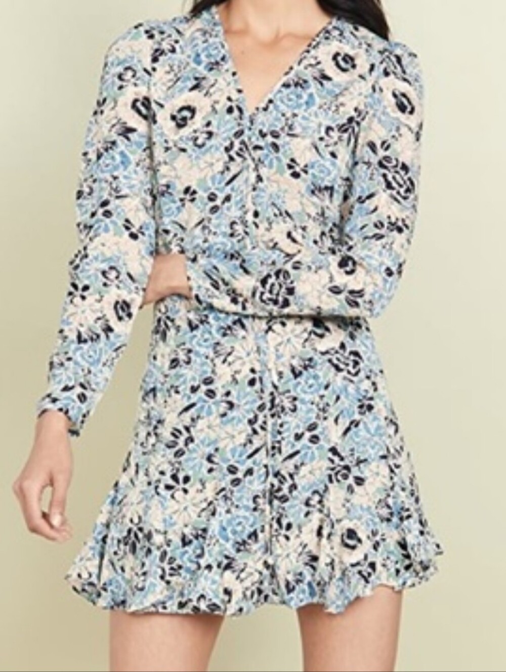Veronica Beard Riggins Silk Floral Mini Dress